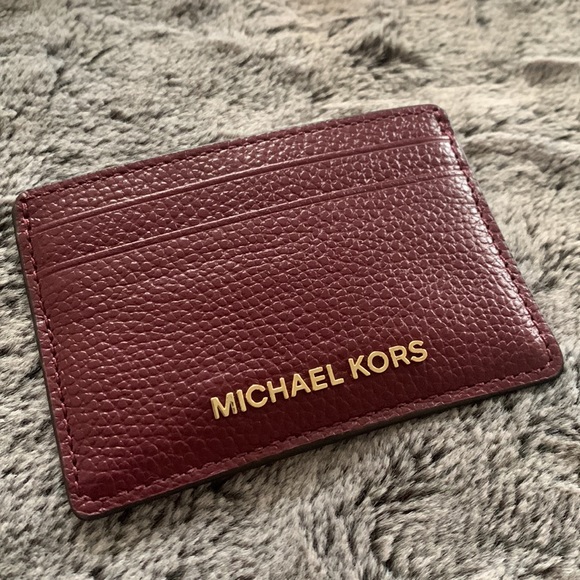 Michael Kors Other - Michael Kors Jet Set Dark Berry Wallet Unisex Card Holder